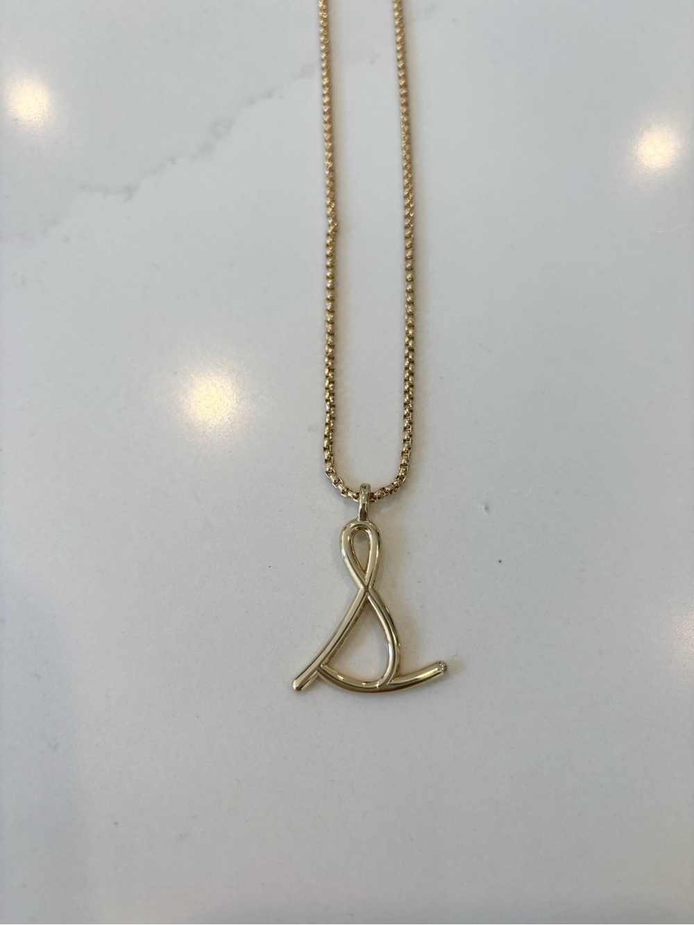 Baublebar Script “S” necklace